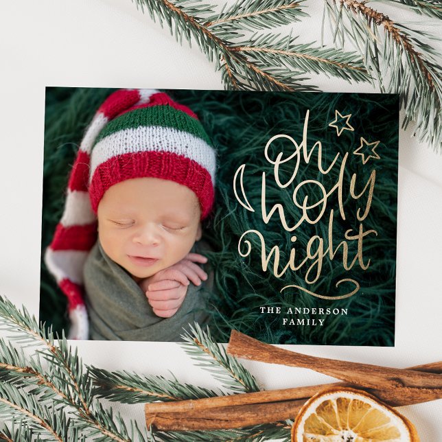 Cartes Pour Fêtes Annuelles Nuit Sainte Photo de Noël Religieux (Créateur téléchargé)