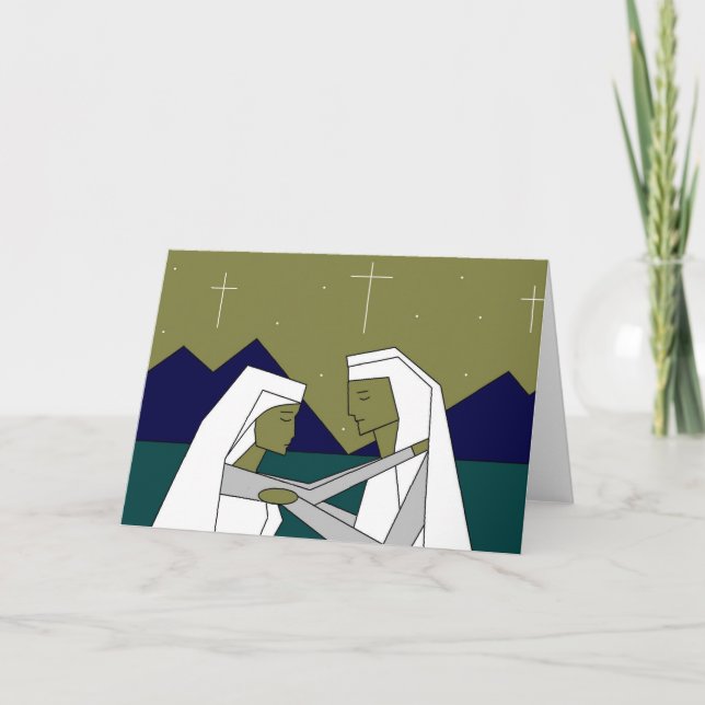 Cartes Pour Fêtes Annuelles Nuit silencieuse (Devant)