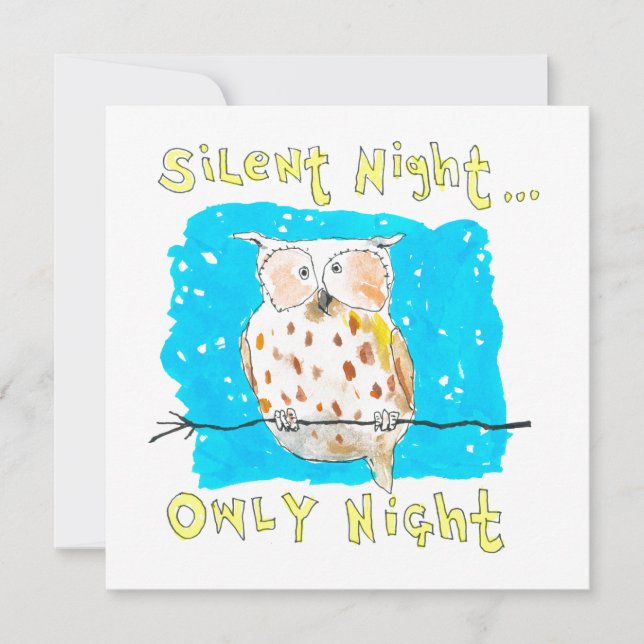 Cartes Pour Fêtes Annuelles Nuit Silencieuse (Devant)