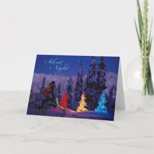 Cartes Pour Fêtes Annuelles Nuit Silencieuse - Double Coureur Par