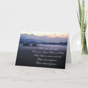 Cartes Pour Fêtes Annuelles Nuit silencieuse, nuit sainte