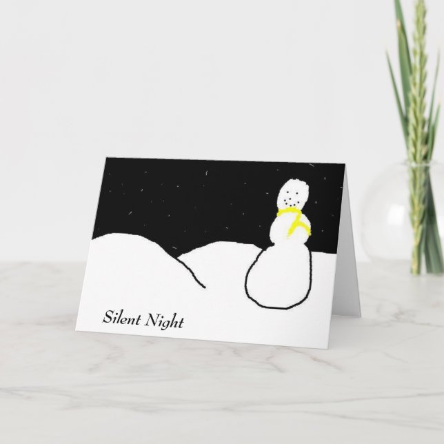 Cartes Pour Fêtes Annuelles Nuit silencieuse, nuit silencieuse (Devant)