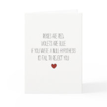 Null hypothèse nerdy maths plaisanterie Valentines