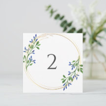 Numéro de tableau bordure florale