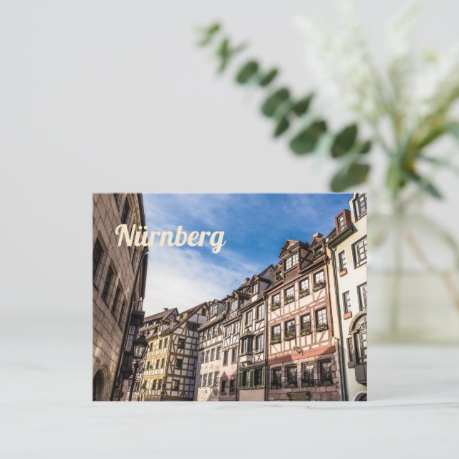 Cartes Pour Fêtes Annuelles Nuremberg Weissgerbergasse Nuremberg Bavaria Germa (Debout devant)