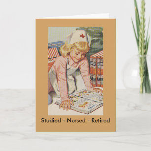 Cartes Pour Fêtes Annuelles Nurse Retiring - So Retro