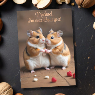 Cartes Pour Fêtes Annuelles Nuts au sujet de vous Hamster Couple Valentine's D