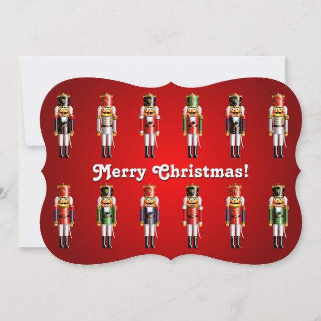 Cartes Pour Fêtes Annuelles Nutty Nutcrackers (Devant)