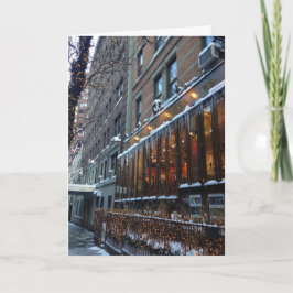 Cartes Pour Fêtes Annuelles NYC Fêtes Salutations hiver Icicule Noël