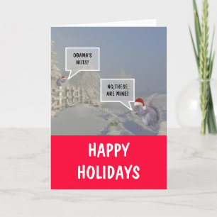 Cartes Pour Fêtes Annuelles Obama Joyeuses fêtes