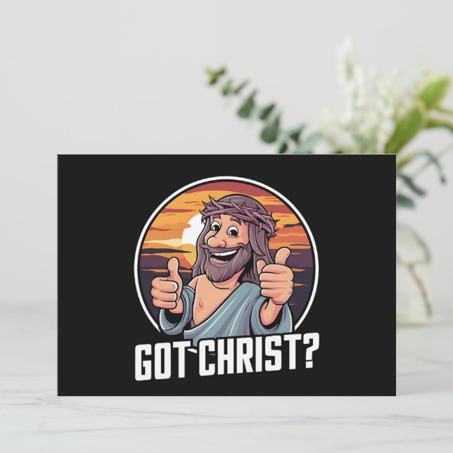 Cartes Pour Fêtes Annuelles Obtenu Buddy un Christ Noël Jésus Religieux  (Debout devant)