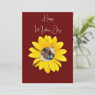 Cartes Pour Fêtes Annuelles Occidental,Tournesol jaune, Bottes et chapeau, Fêt