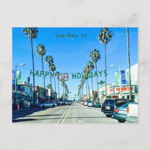 Cartes Pour Fêtes Annuelles Ocean Beach Noël