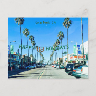 Cartes Pour Fêtes Annuelles Ocean Beach Noël