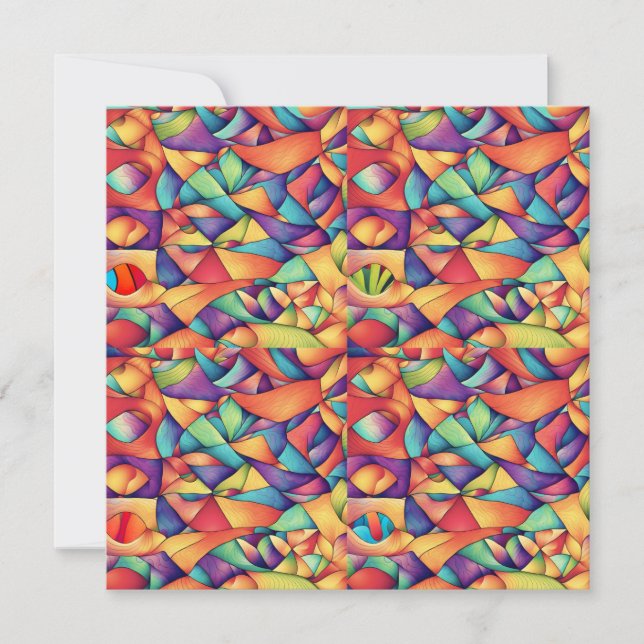 Cartes Pour Fêtes Annuelles Océan psychologique (Devant)