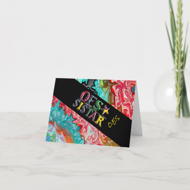 CARTES POUR FÊTES ANNUELLES OES SISTAR* (Devant)