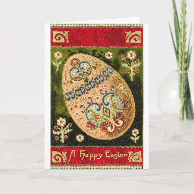 Cartes Pour Fêtes Annuelles Oeuf de Pâques Cloisonne (Devant)