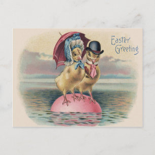 Cartes Pour Fêtes Annuelles Oeuf de Pâques couleur Parapluie Mer