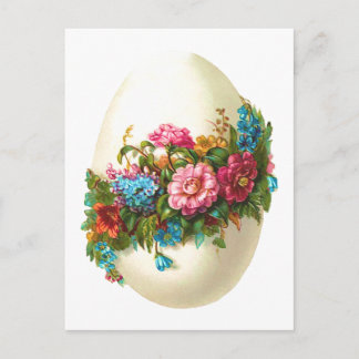 Cartes Pour Fêtes Annuelles Oeuf de pâques floral