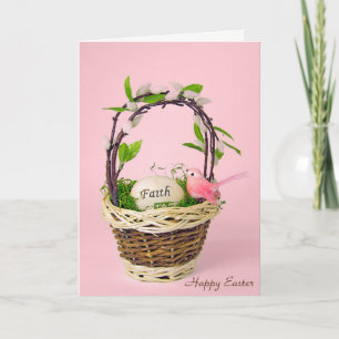 Cartes Pour Fêtes Annuelles oeuf de Pâques inspirant dans le panier