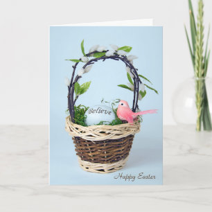 Cartes Pour Fêtes Annuelles oeuf de Pâques inspirant dans le panier