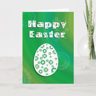 Cartes Pour Fêtes Annuelles Oeuf de Pâques moderne Art du papier rétro