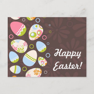 Cartes Pour Fêtes Annuelles Oeuf de Pâques sur Arrière - plan rose
