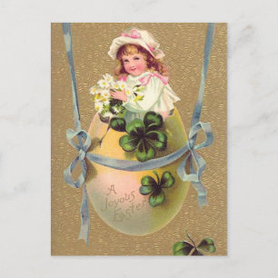 Cartes Pour Fêtes Annuelles Oeuf vintage de Pâques