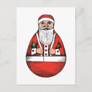 Cartes Pour Fêtes Annuelles oeuf vintage père Noël