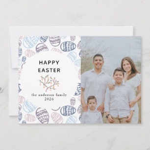 Cartes Pour Fêtes Annuelles Œufs Aquarelle Moderne Élégante Joyeuses Pâques Ph