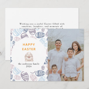 Cartes Pour Fêtes Annuelles Œufs aquarelle modernes élégants Joyeuses Pâques P