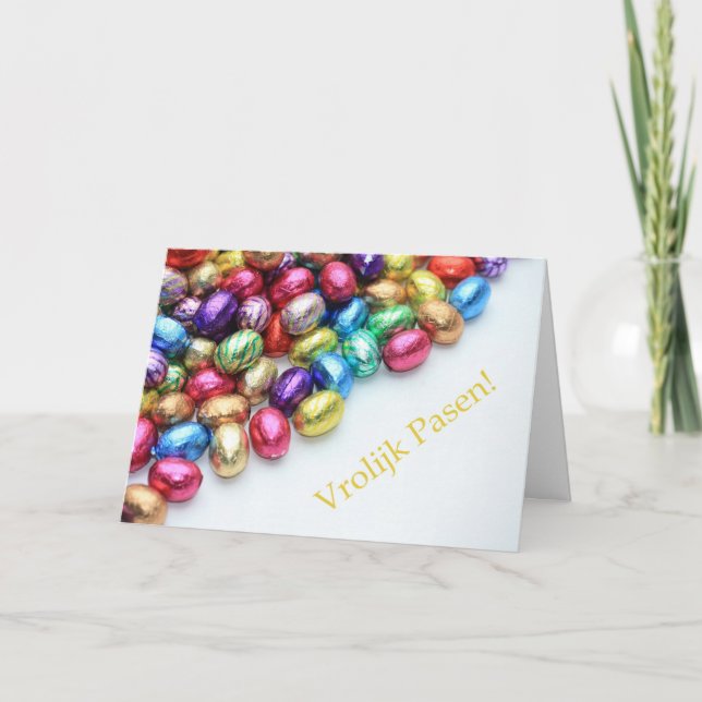 Cartes Pour Fêtes Annuelles OEufs au chocolat hollandais de pâtisserie (Devant)