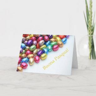 Cartes Pour Fêtes Annuelles OEufs au chocolat salut de pâques italiens