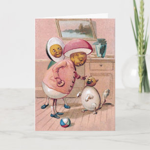 Cartes Pour Fêtes Annuelles Oeufs de Bizarre