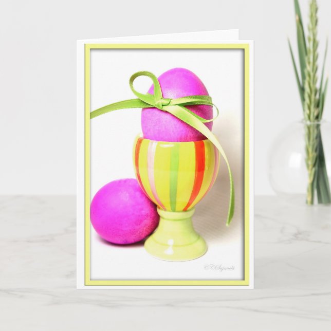 Cartes Pour Fêtes Annuelles OEufs de Pâques (Devant)