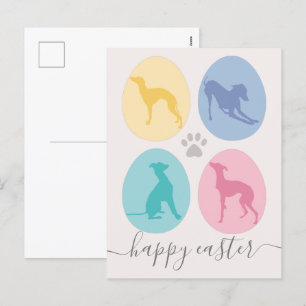 Cartes Pour Fêtes Annuelles OEufs de Pâques Chiens grecs italiens Elégant Past
