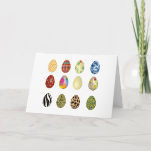Cartes Pour Fêtes Annuelles oeufs de pâques colorés