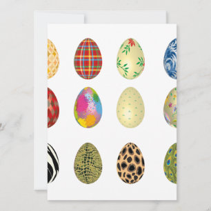 Cartes Pour Fêtes Annuelles oeufs de pâques colorés
