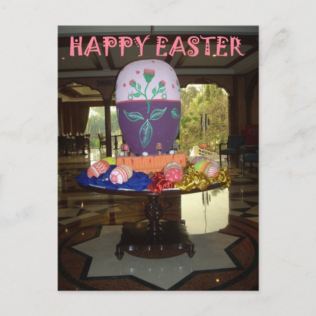 Cartes Pour Fêtes Annuelles OEufs de Pâques décorés (Devant)