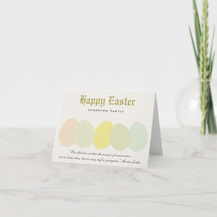CARTES POUR FÊTES ANNUELLES OEUFS DE PÂQUES DOUX ET DOUX PERSONNALISÉS
