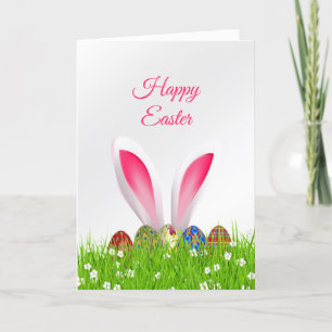 Cartes Pour Fêtes Annuelles OEufs de Pâques Herbe de lapin