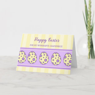 Cartes Pour Fêtes Annuelles Oeufs de Pâques Joyeux Grand-nièce de Pâques