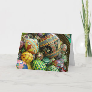 Cartes Pour Fêtes Annuelles Oeufs de Pâques Pysanky