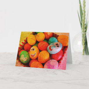 Cartes Pour Fêtes Annuelles Oeufs de Pâques Salutation