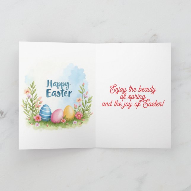 Cartes Pour Fêtes Annuelles Œufs de Pâques Tendances Belle Collection (Intérieur)