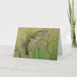 Cartes Pour Fêtes Annuelles Oeuvre d'art gagnante pour enfants : basse à grand