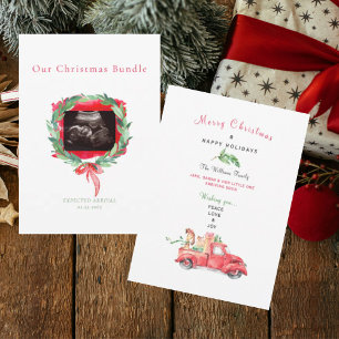 Cartes Pour Fêtes Annuelles Offre groupée pour garçons de Noël pour ultrasons 