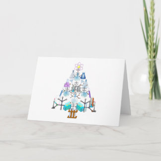 Cartes Pour Fêtes Annuelles Oh Chimie, Oh Arbre Chimiste