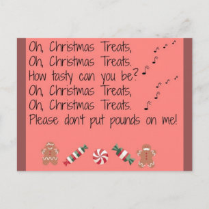 Cartes Pour Fêtes Annuelles Oh, Christmas Treats Postcard