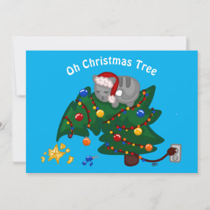 Cartes Pour Fêtes Annuelles Oh Christmas Tree Holiday Card